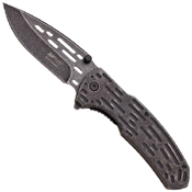 A896 Stonewash Finish Blade Folding Knife