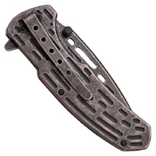 A896 Stonewash Finish Blade Folding Knife