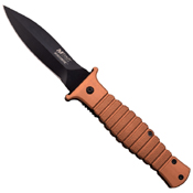 Rubberized Aluminum Handle Folding Knife
