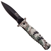Rubberized Aluminum Handle Folding Knife