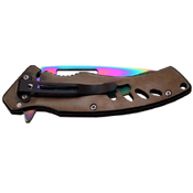Titanium Finished Blade Folding Knife