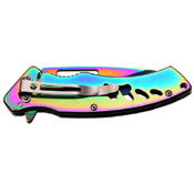 Titanium Finished Blade Folding Knife