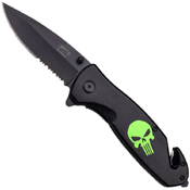 MU-A015 Folding Half Serrated Knife