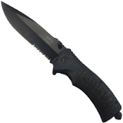5 Inch Closed Half Serrated Knife