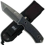 Extreme Black Stone Wash Fixed Blade Knife