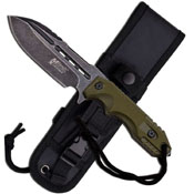 Xtreme 9 Inch Stainless Steel Army Green Fixed Blade Knife