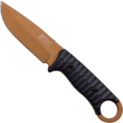 Xtreme Titanium Coated Plain Blade Fixed Knife