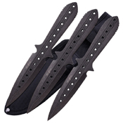 Perfect Point Black Oxidized Stonewash Thrower 3 Pcs Set