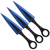 Perfect Point Blue Throwing Knife Kit - 7.5 Inch