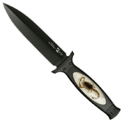 TA-36 Fantasy Real Scorpion Inlay Handle Fixed Blade Knife
