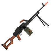 A&K Matrix PKM Russian Battlefield Squad Real Wood Airsoft Machine Gun