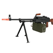 A&K Matrix PKM Russian Battlefield Squad Real Wood Airsoft Machine Gun