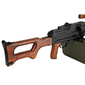 A&K Matrix PKM Russian Battlefield Squad Real Wood Airsoft Machine Gun