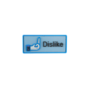 Dislike IFF PVC Hook & Loop Morale Patch