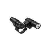 30mm Double Rail Scope Adapter And Flashlight With Green Laser Set