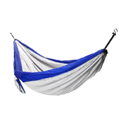 Nylon Parachute Hammock - Blue/Silver