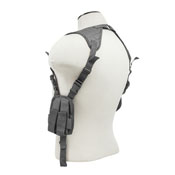 Ambidextrous Horizontal Shoulder Holster and Magazine Holder