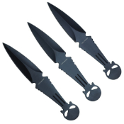 Punisher Skull Head Throwing Knife Set w/Sheath
