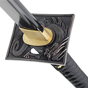 41.5-inch Dragon Black Katana