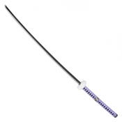 Katana Trafalgar Law'S 2-Tone Stainless Steel Blade - Purple Handle W/ Puff Guard