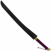 37.5-Inch Sword w/ Purple Handle and Sheath