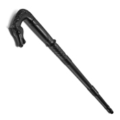 Horse Head Cane Textured Cane With Grip Black Polypropylene