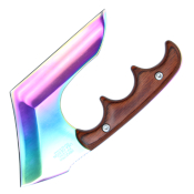 4.75 Tang Wood Handle Square Hunting Knife