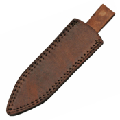 Railroad Spike Hand Forged Fixed Knife w/Sheath