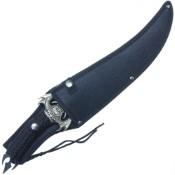 Embrace the allure of the Neptune Skull Dagger in radiant rainbow hues. Complete with a sheath, this striking blade is perfect for collectors or enthusiasts seeking a bold addition to their arsenal.