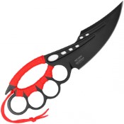 Empower your combat prowess with the Neptune Trench Knife. Featuring integrated knuckles and a sleek black design, complete with a sheath, it's the ultimate weapon for close-quarters encounters.