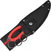 Empower your combat prowess with the Neptune Trench Knife. Featuring integrated knuckles and a sleek black design, complete with a sheath, it's the ultimate weapon for close-quarters encounters.