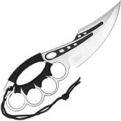 Empower your combat prowess with the Neptune Trench Knife. Featuring integrated knuckles and a sleek black design, complete with a sheath, it's the ultimate weapon for close-quarters encounters.