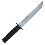 12 in Black Combat Knife