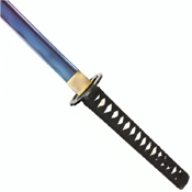 41.5-Inch Black Katana w/ Blue Blade