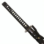 41.5-Inch Black Katana w/ Blue Blade