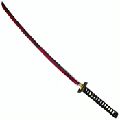 Hand Forged Carbon Steel Katana (Red Smoke)