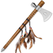 19'' Tomahawk w/ Beaded Feather