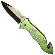 Green Dragon Folding Knife