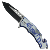 Wartech 8'' Spring Assisted Rescue Knife