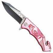 Wartech 8'' Spring Assisted Rescue Knife