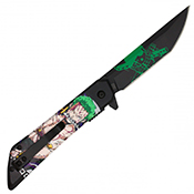 8 in Black Pocket Knife