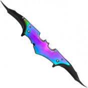 Unleash your inner superhero with the Neptune Batman Blade Pocket Knife in vibrant rainbow colors. Stylish, durable, and perfect for everyday use or showcasing your fandom.