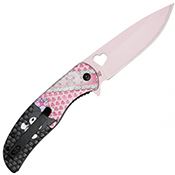 Angry Cat Pink 8 in Knife