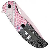 Angry Cat Pink 8 in Knife