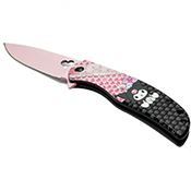 Angry Cat Pink 8 in Knife