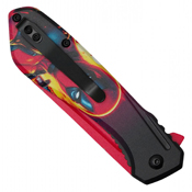 Menace 2-Tone Graphic Steel Blade - Red Menace Graphic Handle