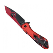 Menace 2-Tone Graphic Steel Blade - Red Menace Graphic Handle