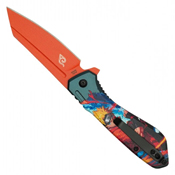 Menace 2-Tone Graphic Steel Blade - Red Menace Graphic Handle