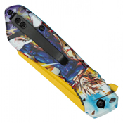 Menace 2-Tone Graphic Steel Blade - Red Menace Graphic Handle