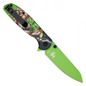 Green Legend Green Print Steel Blade -  Green Legend Print Handle